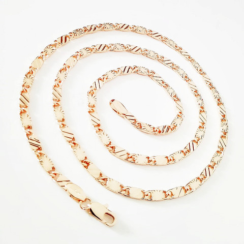 Necklace 2022 Top New Fashion Necklace 585 Rose Gold Color Women Jewelry Classic 60cm Long Women Necklaces Birthday Gift ► Photo 1/6
