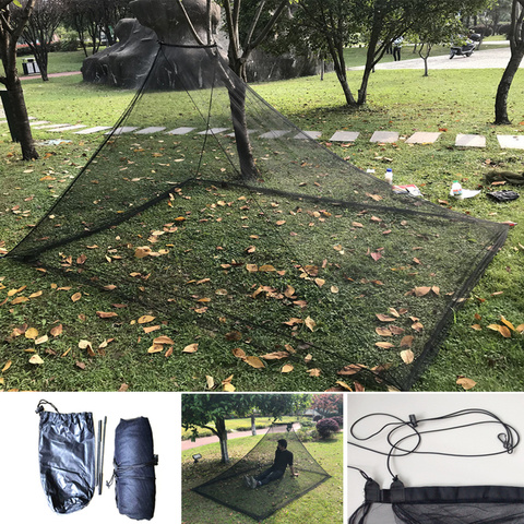 Outdoor Camping Black Mosquito Net Lightweight Portable Mosquito Tent Outdoor Mosquito Bar Tent Family Size S L ► Photo 1/6