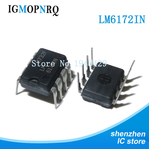 2PCS LM6172IN DIP8 LM6172 High speed operational amplifier Dual High Speed, Low Pwr Amp new ► Photo 1/2