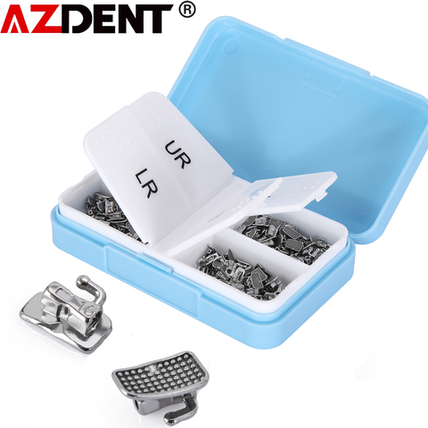 200pcs/1Box Dental Buccal Tube AZDENT 1st Molar Bondable Monoblock Non-Convertible Single MBT/Roth 0.022 Buccal Tube ► Photo 1/6