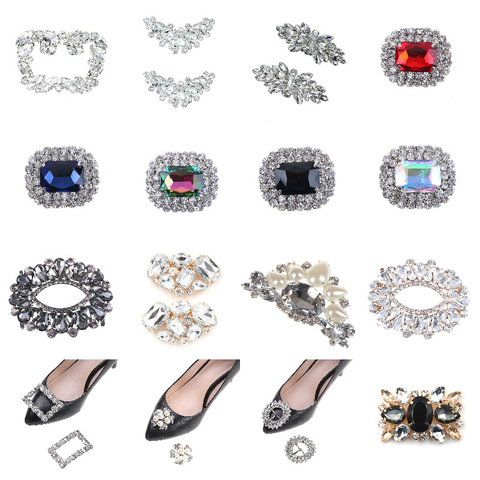 1pc Rhinestones Crystal Decorations Women Shoes Clips DIY Shoe Charms Jewelry Bowknot Shoes Decorative Accessories ► Photo 1/6