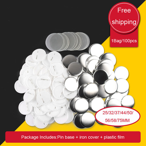 Blank Pin Button Badge Material Parts Round DIY  Making Component Badge Making Materials ► Photo 1/6