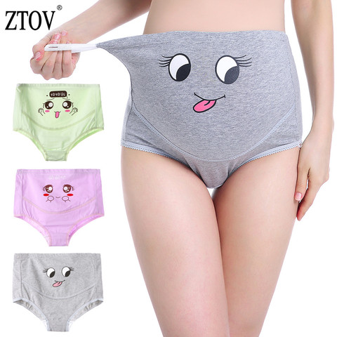 ZTOV 3Pcs/Lot Cotton Maternity Panties High Waist Pregnant Women Underwear Maternity Underwear Pregnancy Briefs Women Clothes XL ► Photo 1/6