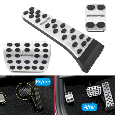 Car Accelerator Fuel Gas Brake Foot Pedals Set Cover For Mercedes Benz E GLC Class 2016-2022 & C Class 2015 2016 2017 2022 ► Photo 1/6