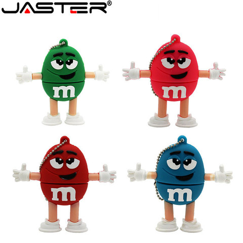 JASTER MM beans model pendrive USB Flash drive Memory stick usb 2.0 thumb drives Pen Drive pendriver 64GB 16GB 32GB U disk gift ► Photo 1/6