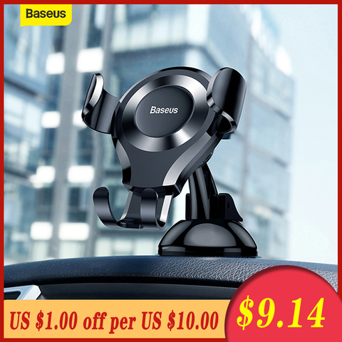 Baseus Gravity Car Phone Holder Mount Windshield Sucker Strong Suction Cup GPS For iPhone For Samsung Car Mobile Phone Holder ► Photo 1/6
