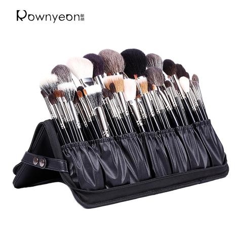 Rownyeon Makeup Brush Organizer Bag Brushes Holder Professional Makeup Brush Set Organizer Black(Brush Case Only) ► Photo 1/6