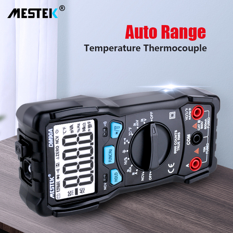 MESTEK DM90A Mini Multimeters Digital Multimeter Auto Range Tester Multimetre 6000 Counts With Temperature Probe Multitester ► Photo 1/6