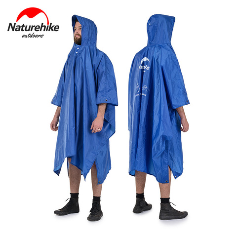 Naturehike Outdoor mountaineering walking 3 in 1 poncho Triad to groundsheet awning raincoat outdoor raincoat factory sell ► Photo 1/6