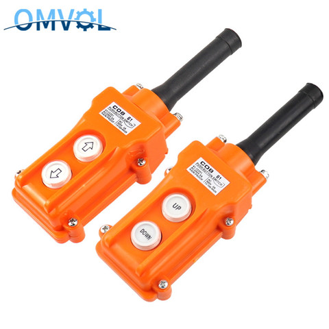 1PC COB61 Waterproof Hoist Push Button Switch Crane Switch COB-61 Pendant Controller ► Photo 1/6