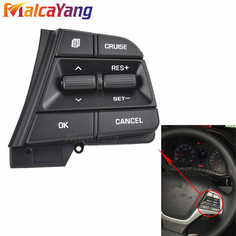 High quality Steering wheel control switch for Hyundai elantra AD Solaris 20172022 1.6l Car Cruise Control Steering Wheel Button ► Photo 1/6