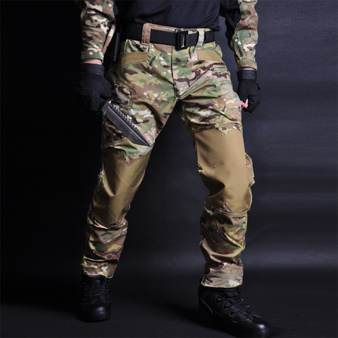 HAN WILD Tactical Pants Camouflage Military Cargo Sweatpants tactical pants military Camo Casual Trousers Pantalones Tacticos ► Photo 1/6