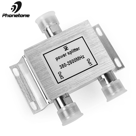 2 Way Power Divider Cell Phone Signal Repeater 380-2500Mhz 2 Way Signal Splitter for Mobile Phone Signal Booster Amplifier 50ohm ► Photo 1/5