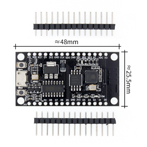 1pcs NodeMCU V3 Lua WIFI module integration of ESP8266 + extra memory 32M Flash, USB-serial CH340G ► Photo 1/6