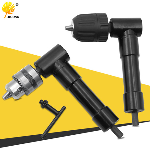 90 Degree Right Angle Electric drill Keyless three-jaw chuck corner Impact Drill Adapter Right Angle Bend Extension Adaptor ► Photo 1/6