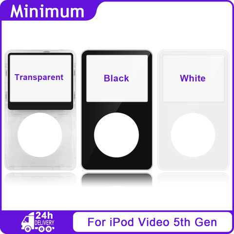 New Transparent Clear Cover For iPod Video 5th Gen 30GB 60GB 80GB Plastic Front Housing Case Shell ► Photo 1/4