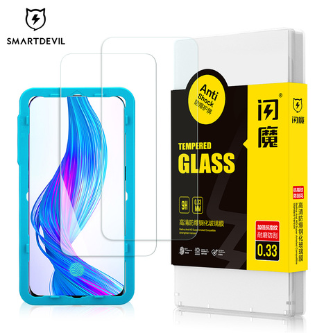 SmartDevil  Tempered Glass for OPPO Realme X2 Pro X50 Pro Screen Protector 2 pieces Mobile Phone Toughened Film Anti-fingerprint ► Photo 1/6