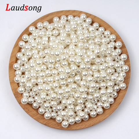 1000pcs Various Size Beige Pearl Beads Round Spacer Loose Beads For Jewelry Making Diy Necklace Bracelet Charm Jewelry Finding ► Photo 1/2