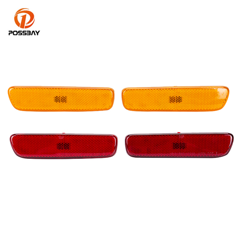 POSSBAY 2Pcs Front/Rear Side Marker Turn Signal Lamp Yellow Red  Bumper Indicator Light 12V for Lexus RX300 RX 300 1999-2003 ► Photo 1/6