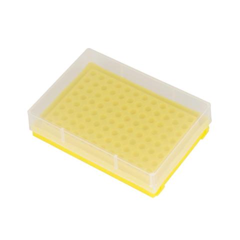 96 Sockets Plastics Centrifuge Tube Rack With Transparent Lid 0.2ML Centrifugal Tube Holder Laboratory Supplies 1Pc ► Photo 1/6