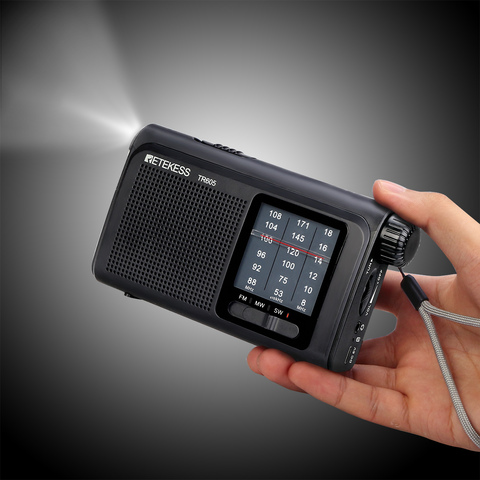 Retekess TR605 FM/MW/SW Portable Radio 3 Band Receiver for Old People with FM AM SW Antenna Flashlight Portable ► Photo 1/6