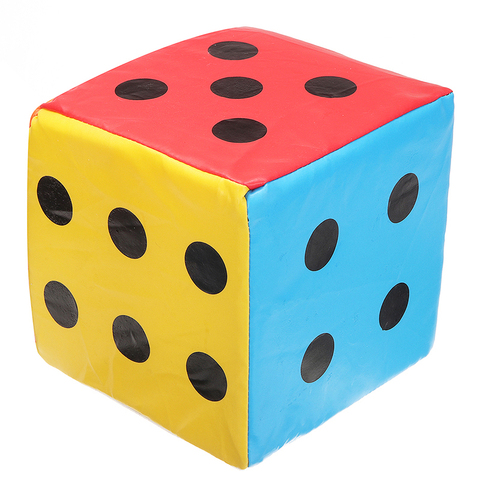 Sponge Dice 20cm Super Big Colorful Giant Sponge Faux Leather Dice Six Sided Game Toy Party Playing School Home Garden Game Tool ► Photo 1/6