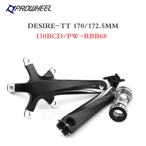 Prowheel 130BCD Crank Sprocket 170mm Crank 56T 58T 60T Chainrings with Bottom Bracket BB Folding Bicycle Crankset ► Photo 1/6