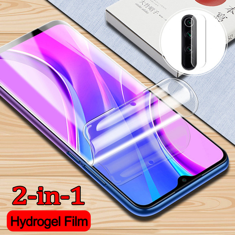 hydrogel film+camera glass for redmi 8t screen protector redmi note8 8 t 8 pro protective glass redmi9 9a 9c xiaomi note 9s 9pro ► Photo 1/6