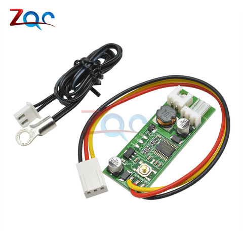 DC 12V Temperature Controller Denoised Speed Controller ON/OFF for PC Fan/Alarm Board Module With wired cable ► Photo 1/6