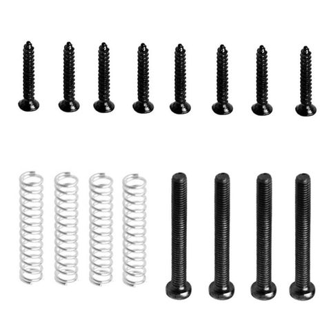 Humbucker Pickup Screws Springs Kit Ring Surround Mounting Guitar Parts Black Guitar Part Accessories ► Photo 1/5