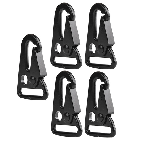 5 Pieces Clips Hooks for Paracord Sling Outdoors Bag Backpack Attacment Accessories - Black ► Photo 1/6