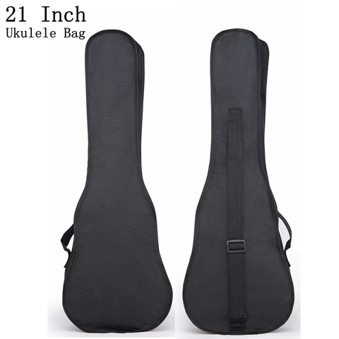 Portable Durable 21 Inch Black Ukulele Bag Soft Case Monolayer Bag Single Shoulder Backpack Padded  Musical Instrument ► Photo 1/6