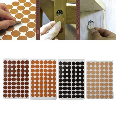 54Pcs 20mm Wooden Furniture Self Adhesive Cabinet Screw Cap Covers Hole Stickers ► Photo 1/5
