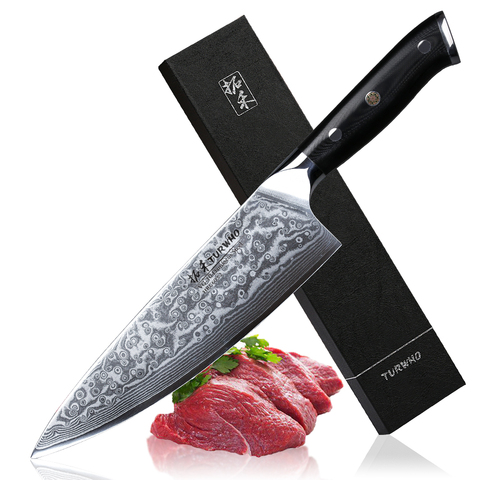 Turwho 8 Inch Chef Knife Professional High Carbon Stainless Steel