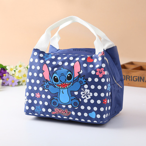 Disney cartoon insulation bag Korean version Stitch cute lunch box bag barbecue handbag Outdoor ice tote bag ► Photo 1/4