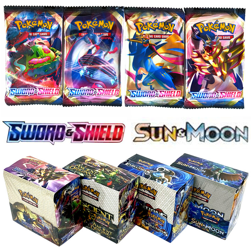 324Pcs Pokémon TCG:Sun & Moon XY Evolution Booster Box Trending Card Game 