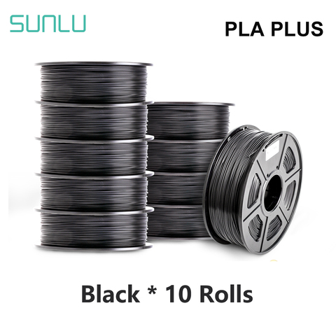 SUNLU PLA PLUS Filament 10KG 3D Printer Filamen pla + 10pcs 1KG A Roll  1.75MM -/+ 0.02MM Filament Extruder  3D Pen ► Photo 1/6