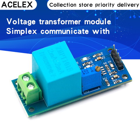 Active Single Phase Voltage Transformer Module AC Output Voltage Sensor Mutual Inductance Amplifier for Arduino Mega ZMPT101B ► Photo 1/6