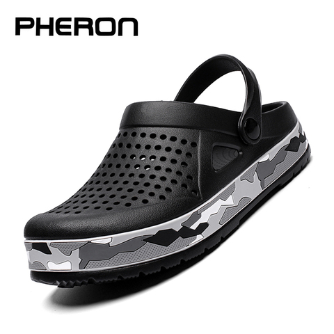 2022 Clogs Sandals Men Large Size Slip On Outdoor Beach Summer Shoes Medical Clogs Causal Breathable Male Sandals With Hole ► Photo 1/6
