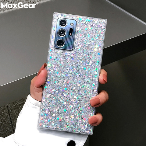 Glitter Crystal Soft Case For Samsung S20FE S21 S20 Ultra S9 S10 Note 9 20 10 Plus A50 A51 A70 A71 A21S A30 A42 A31 A20 5G Cover ► Photo 1/6