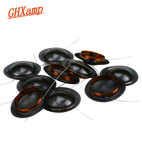 Promotion 10pcs 19.43mm Tweeter Voice Coil 19 Core Crystal Translucent film Horn Drive Diaphragm Round Wire DIY 8OHM  ► Photo 1/6