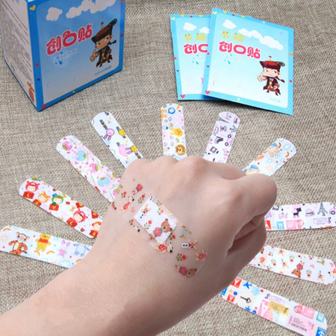 100PCS/Pack Waterproof Cute Cartoon Band Aid Hemostasis Adhesive Bandages First Aid Emergency Kit For Kids Children ► Photo 1/4