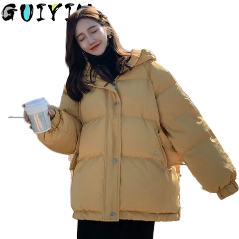 Oversize Winter Puffer Jackets For Women Female Korean Loose Long Sleeve Coats Woman Parkas Fashion Warm Coats And Jackets Women ► Photo 1/6