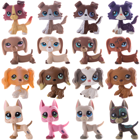 LPS Little Pet Shop Shorthair Cat Great Dane Collie Dachshund Spaniel Dog Collection Action Figures Model Dolls Toys Kids Gift ► Photo 1/6