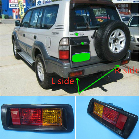 Auto replacement parts body rear bumper reflector lamp for Toyota Land Cruiser 90 RZJ95 RZJ90 VZJ95 KZJ95 1996 to 2008 ► Photo 1/6