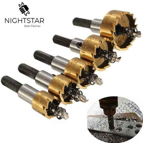 5PCS Hole Saw Tooth Kit HSS Steel Drill Bit Set Cutter Tool For Metal Wood Alloy