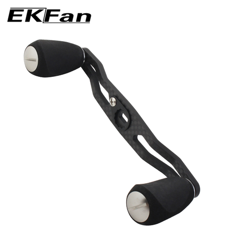 EKfan 7*4 / 8*5mm Carbon Fiber Fishing Reel Handle & EVA Knobs For Baitcasting Fishing Reel Rocker Spinning Reel parts ► Photo 1/6