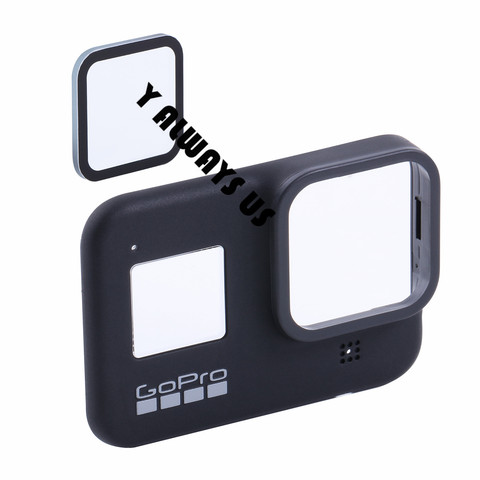 For GOPRO HERO 8 Black Lens Replacement Lens Tempered Protective Glass for Hero 8 Lens cover repair faceplate front cover ► Photo 1/3