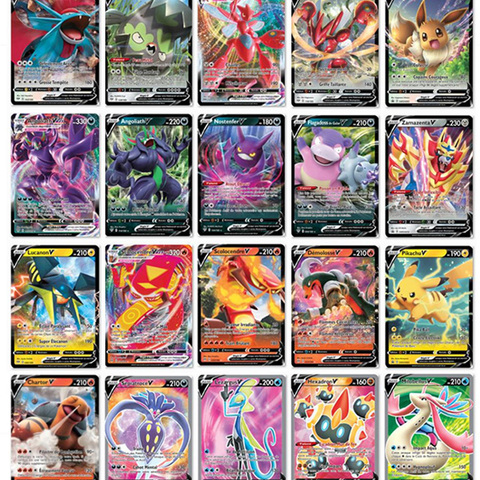 10-60pcs French Pokemon Cards Tag Team Gx V Max Vmax Shining Card