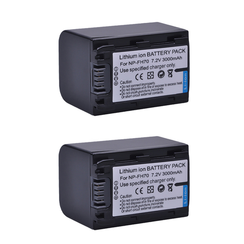 3000mAh NP-FH70 Battery for Sony NP-FH100 FH60 FH70 NP-FH90 and Sony DCR-DVD650 DCR-HC20 DCR-HC21 DCR-HC48 DCR-HC62 DCR-SR42 ► Photo 1/6